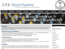 Tablet Screenshot of cfesoundsystems.nl